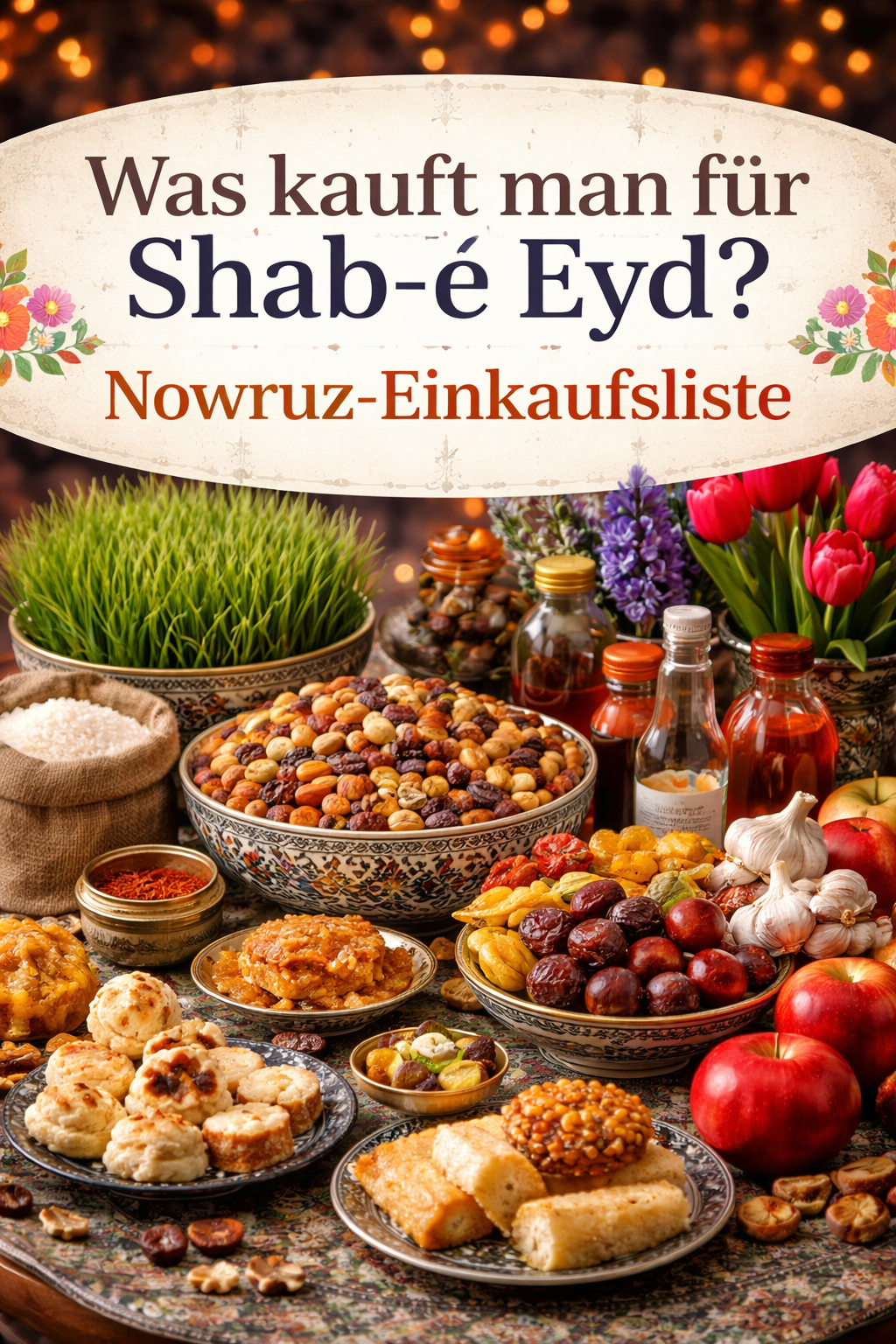 Was kauft man für Shab-e Eyd? Nowruz-Einkaufsliste | Haftsin