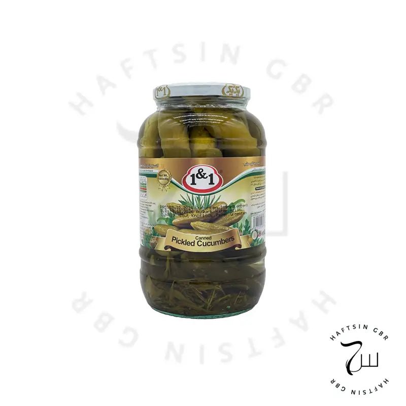 1&1 Eingelegte Essiggurken 1480g ℮ | کنسرو خیارشور معمولی - Haftsin | Persische Lebensmittel online kaufen