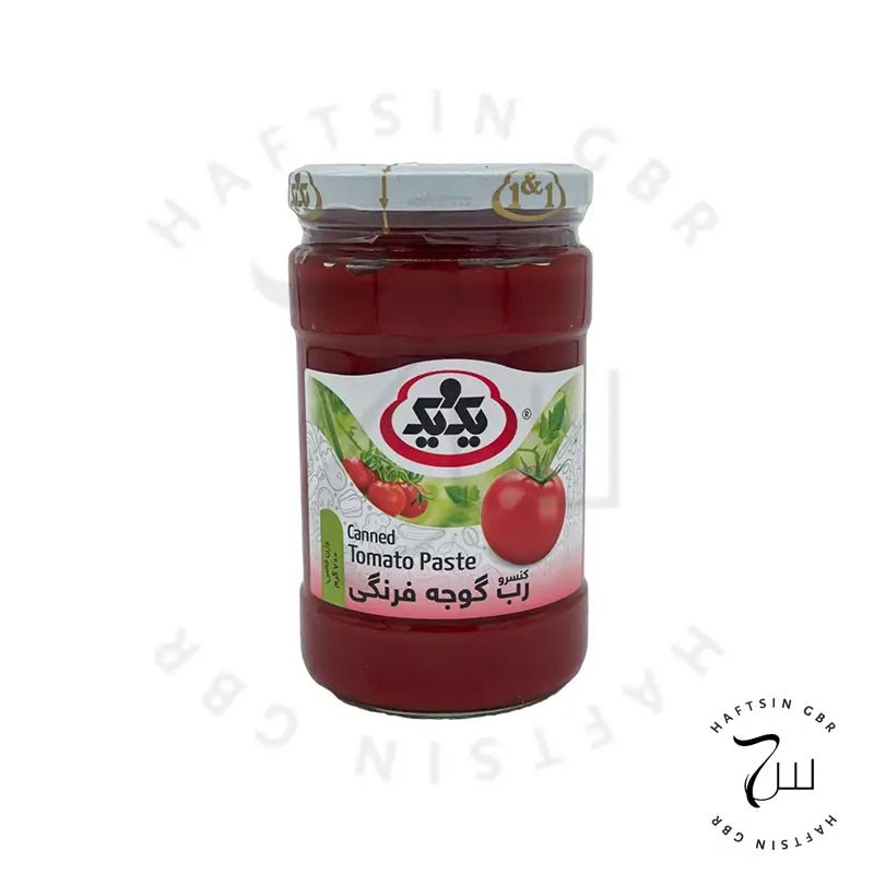 1&1 – Tomatenmark 700 g ℮ (Glas) | رب گوجه فرنگی یک و یک ۷۰۰ گرم (شیشه) - Haftsin | Persische Lebensmittel online kaufen