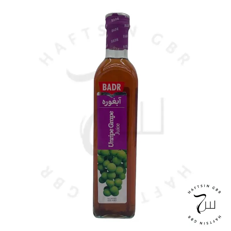 Abghooreh BADR 500 ml – unreifer Traubensaft in Glasflasche, persische Zutat zum Kochen