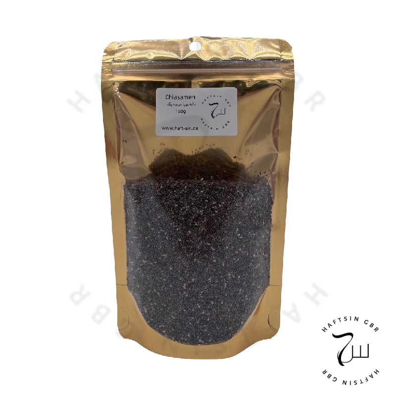 Chiasamen 150 g – Superfood in wiederverschließbaren Zip-Beutel-Verpackung