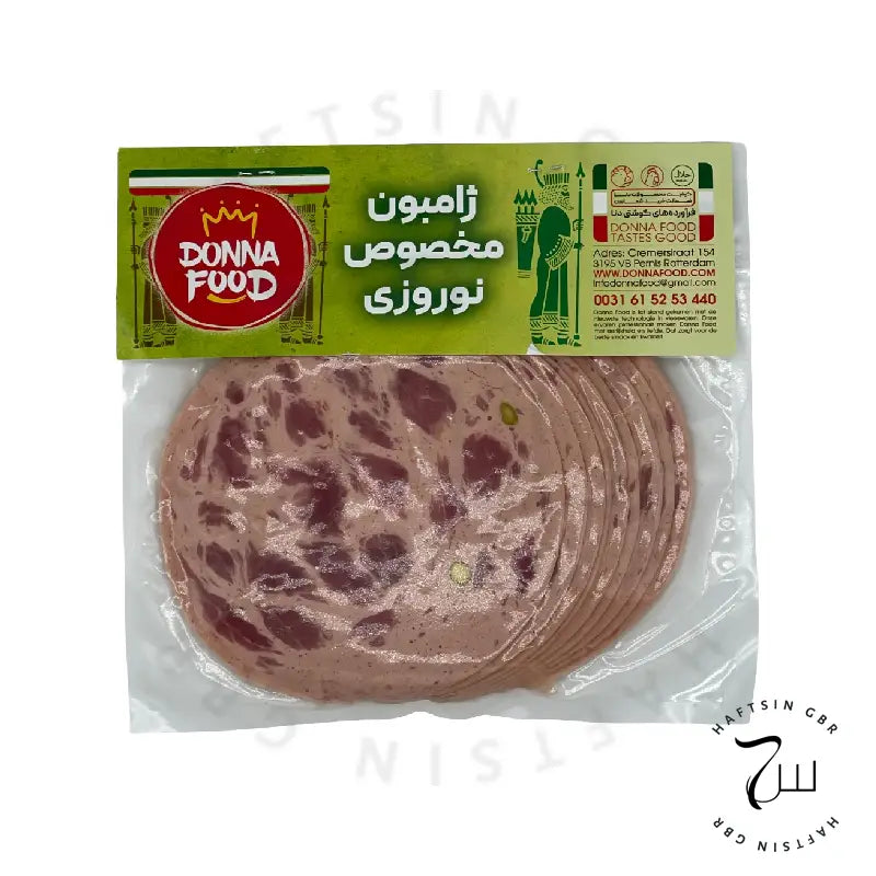 Donna Food Jambon Spezial 250 g – persischer Aufschnitt in Scheiben, vakuumverpackt