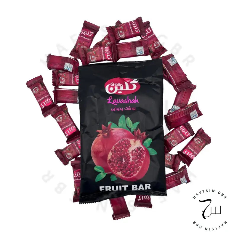 Lavashak Fruchtriegel Granatapfel – persische Fruchtleder-Bonbons in der Packung