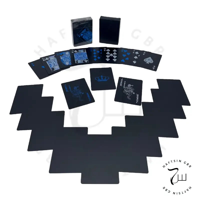 Matte schwarze Spielkarten für Poker, Hokm und 4-Barg