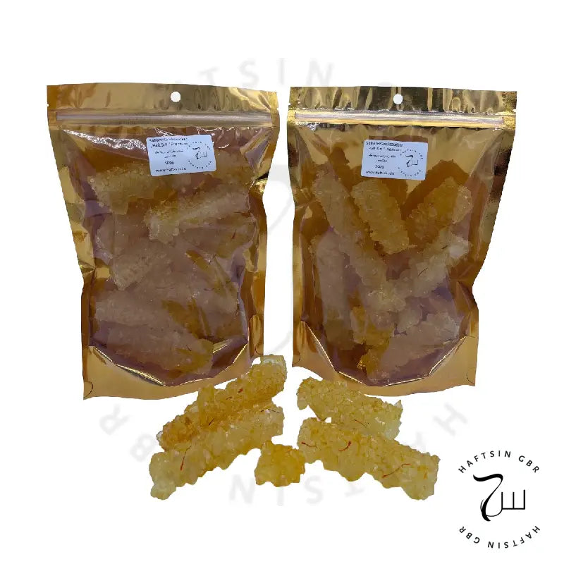 Haftsin Nabat Safran-Kandiszucker 500g – persischer Safran-Kandis in Premium-Qualität