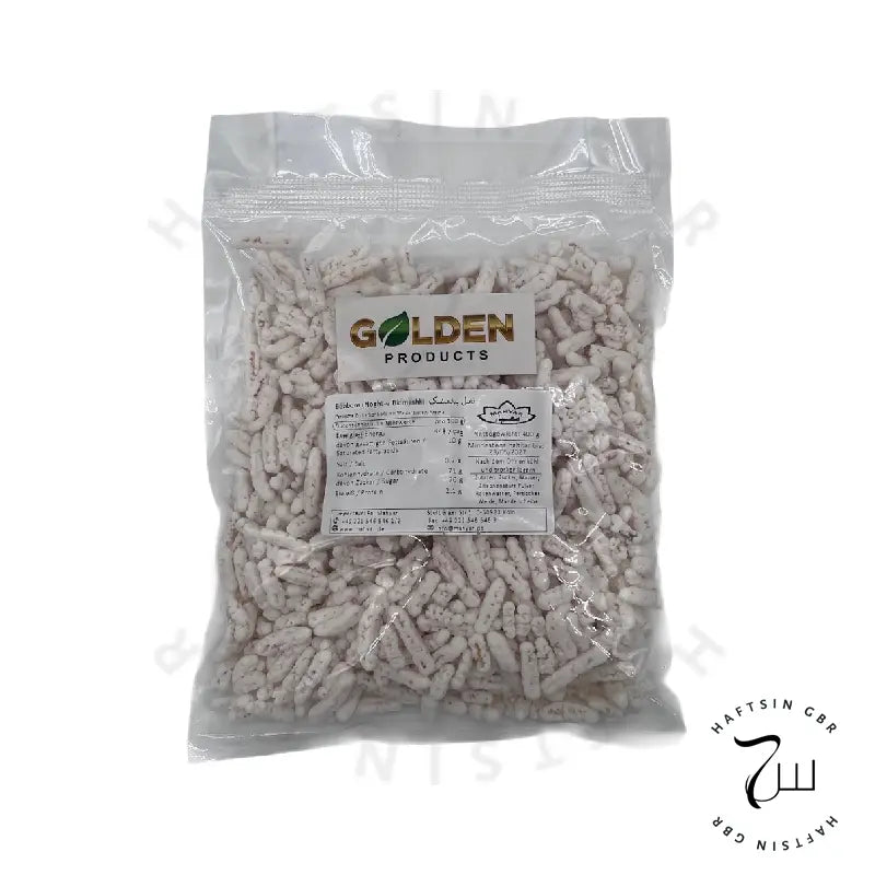 Golden Products Noghl – persische Zucker-Mandel-Dragees, weiß, im Beutel (Produktfoto)