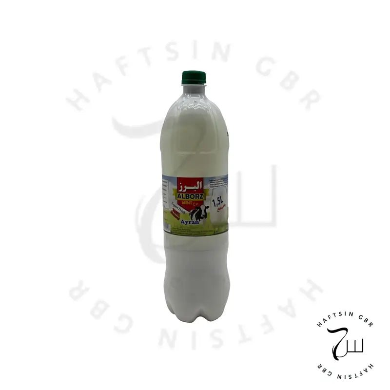 Alborz – Ayran Joghurtgetränk mit Minze 1500 ml ℮ | دوغ گازدار البرز با طعم نعناع - Haftsin | Persische Lebensmittel online kaufen