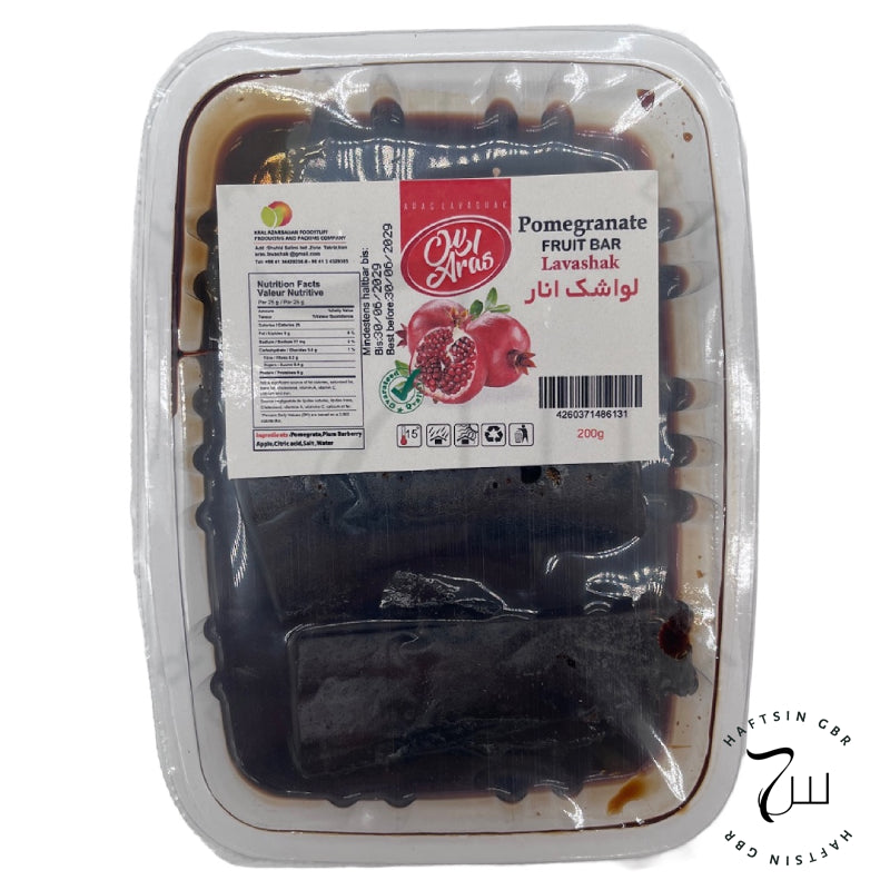 Aras Lavashak Granatapfel 200g – saures persisches Fruchtleder in der Schale