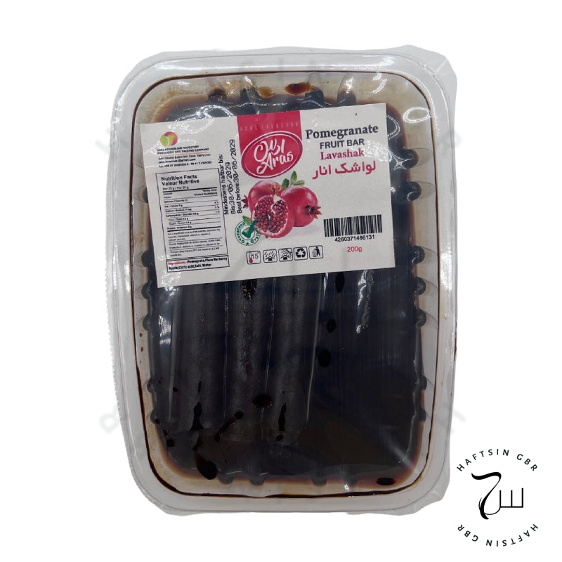 Aras Lavashak Granatapfel Rollen 200g – saures persisches Fruchtleder in Rollen