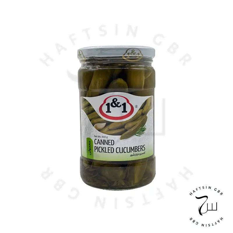 Baby Eingelegte Gurken 650 g e | خیارشور ویژه و ریز یک و یک - Haftsin | Persische Lebensmittel online kaufen