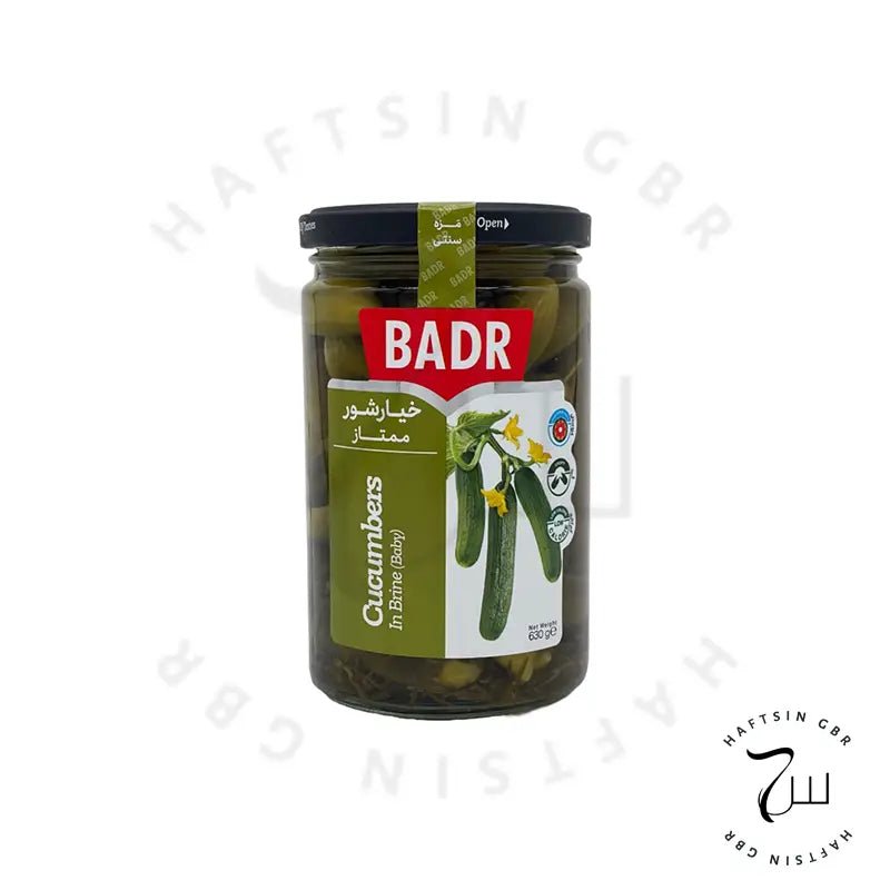 BADR – Baby - Gurken in Salzlake (630 g ℮) | خیارشور ممتاز بدر - Haftsin | Persische Lebensmittel online kaufen