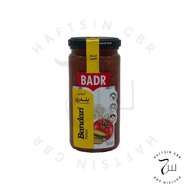BADR – Bandari - Gemüsemix, süß - sauer - scharf eingelegt, 370 g ℮ | ترشی بندری بدر - Haftsin | Persische Lebensmittel online kaufen