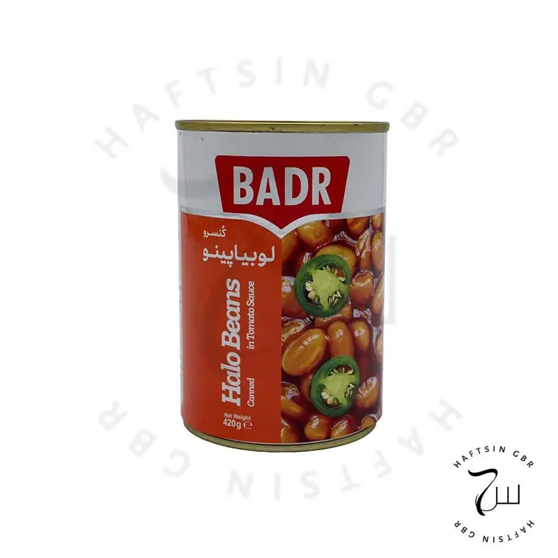 Badr – Halo Beans in Tomatensauce 420 g ℮ | کنسرو لوبیاپینو بدر - Haftsin | Persische Lebensmittel online kaufen