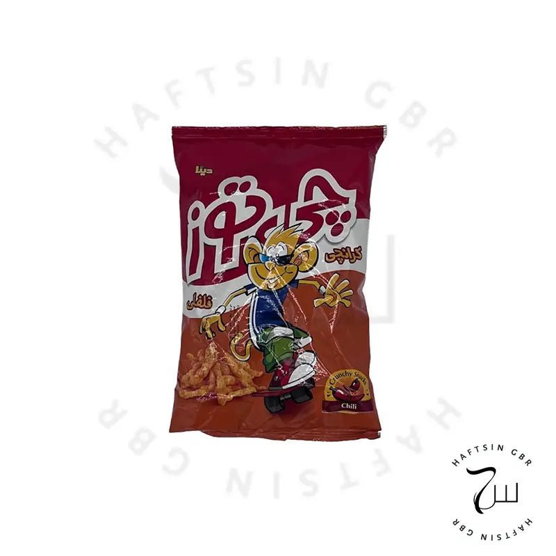 Chitoz – Knuspriger Mais - Snack Chili 90 g e | چی‌توز کرانچی فلفلی - Haftsin | Persische Lebensmittel online kaufen