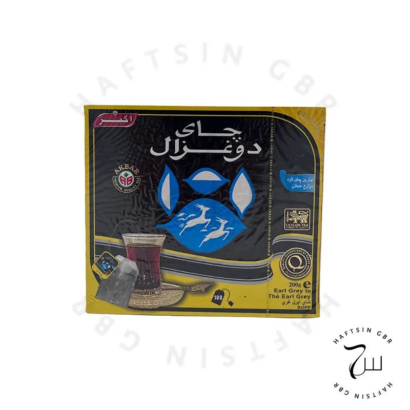 Do Ghazal – Earl Grey Schwarzer Tee Teebeutel 200 g ℮ (100 x 2 g ) | چای سیاه ارل گری دو غزال کیسه‌ای - Haftsin | Persische Lebensmittel online kaufen