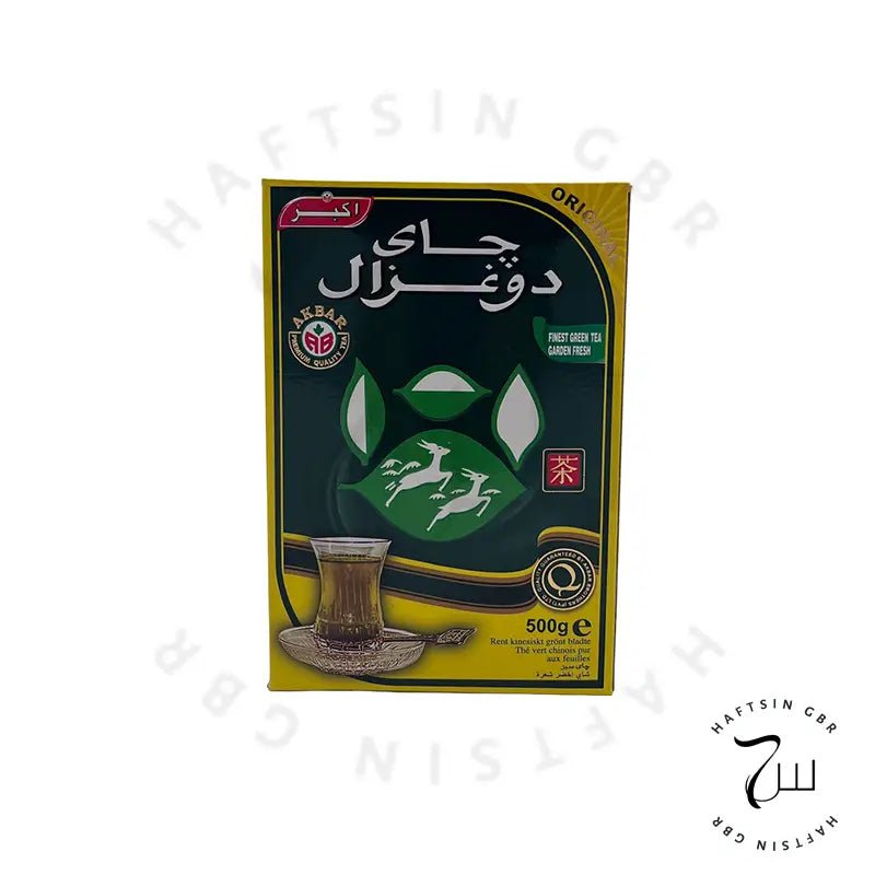Do Ghazal – Grüner Tee 500 g ℮ | چای سبز دو غزال - Haftsin | Persische Lebensmittel online kaufen