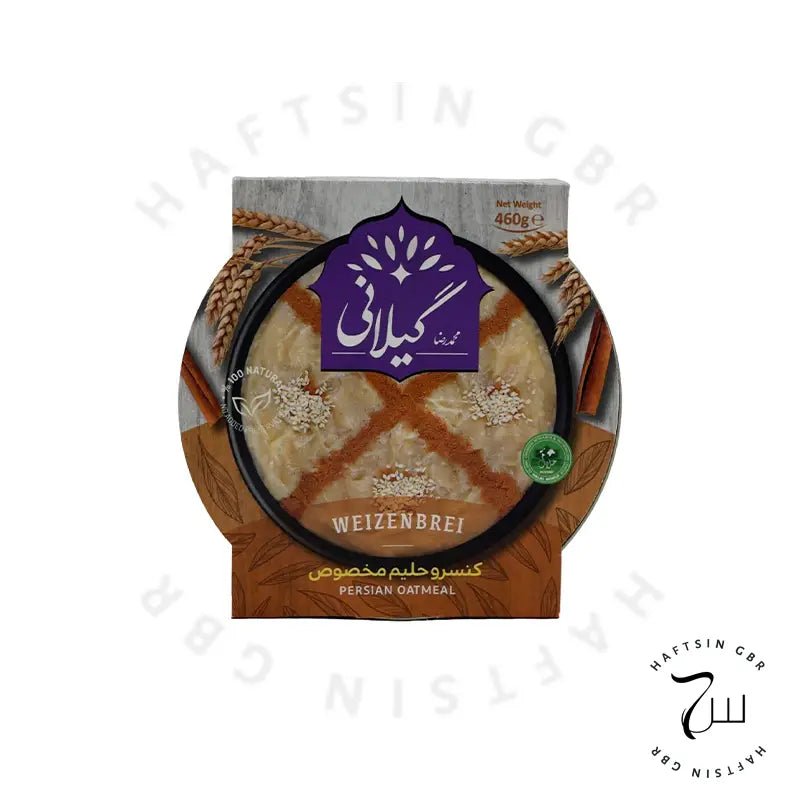 Gilani – Weizenbrei (Persian Oatmeal) – 460 g | کنسرو حلیم مخصوص گیلانی - Haftsin | Persische Lebensmittel online kaufen