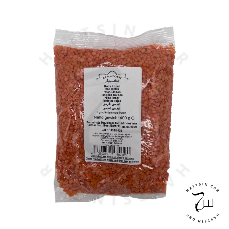 Mahyar rote Linsen 400g Beutel – geschälte Dal Adas