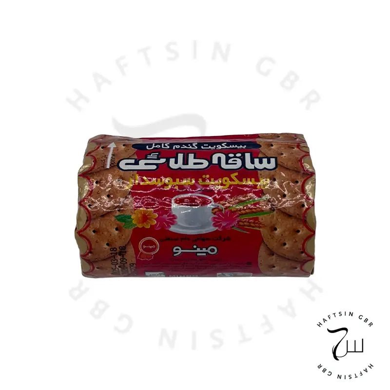Minoo – Vollkorn - Kekse (Saqe Talaei) 200 g ℮ | بیسکویت ساقه طلایی مینو - Haftsin | Persische Lebensmittel online kaufen