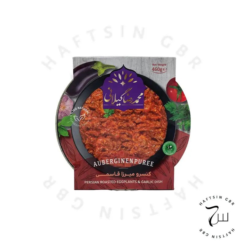 Mirza Ghasemi – Auberginenpüree (460 g)| میرزا قاسمی - Haftsin | Persische Lebensmittel online kaufen