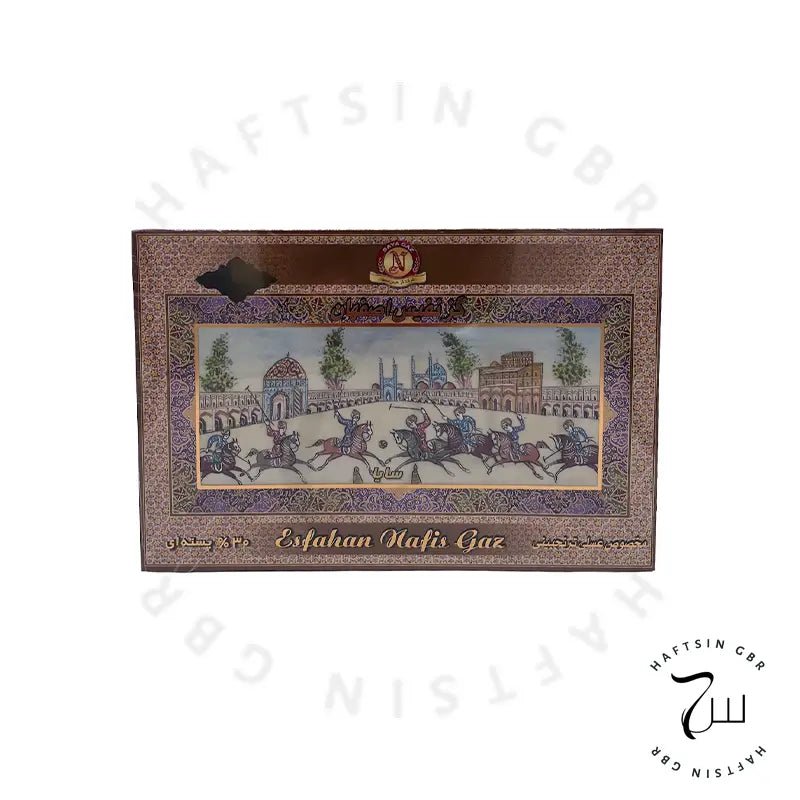 Nafis – Persischer Nougat mit 30 % Pistazien 400 g ℮ | گز نفیس اصفهان با ۳۰٪ پسته - Haftsin | Persische Lebensmittel online kaufen