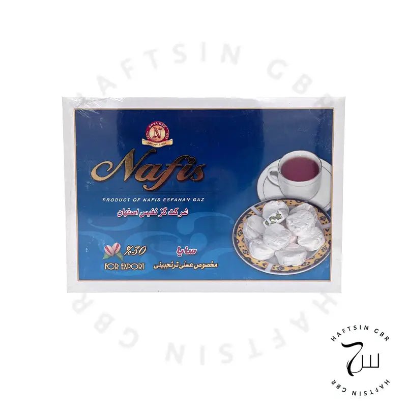 Nafis – Persischer Nougat mit 30 % Pistazien | گز نفیس اصفهان با ۳۰٪ پسته - Haftsin | Persische Lebensmittel online kaufen