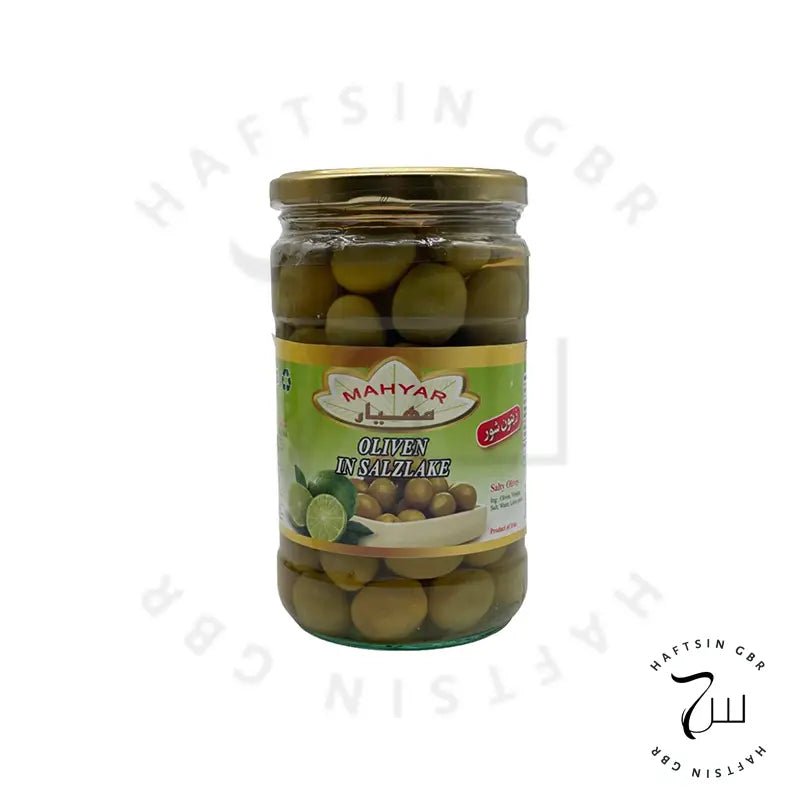 Oliven in Salzlake 700 g e | زیتون شور مهیار - Haftsin | Persische Lebensmittel online kaufen