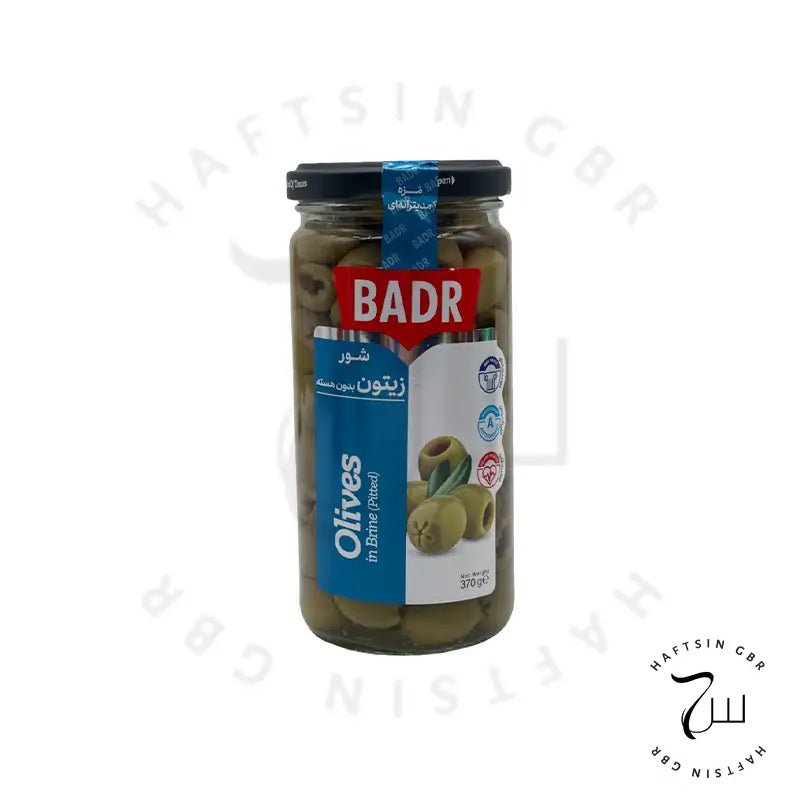 Oliven ohne Kern in Salzlake 370 g e | زیتون‌های بدون هسته - Haftsin | Persische Lebensmittel online kaufen