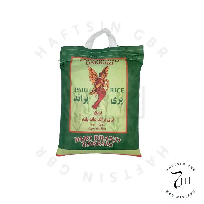 Pari Brand Darbari – Langkornreis 5 kg ℮ | برنج پری برند دانه بلند - Haftsin | Persische Lebensmittel online kaufen
