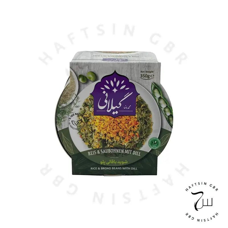 Reis & Saubohnen mit Dill 350 g e | شوید باقالی پلو گیلانی - Haftsin | Persische Lebensmittel online kaufen